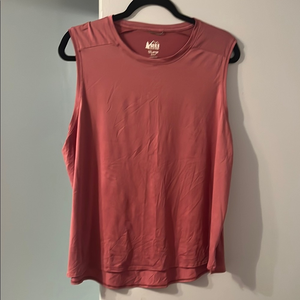 REI Pink Sleeveless Muscle Tee Relaxed Fit